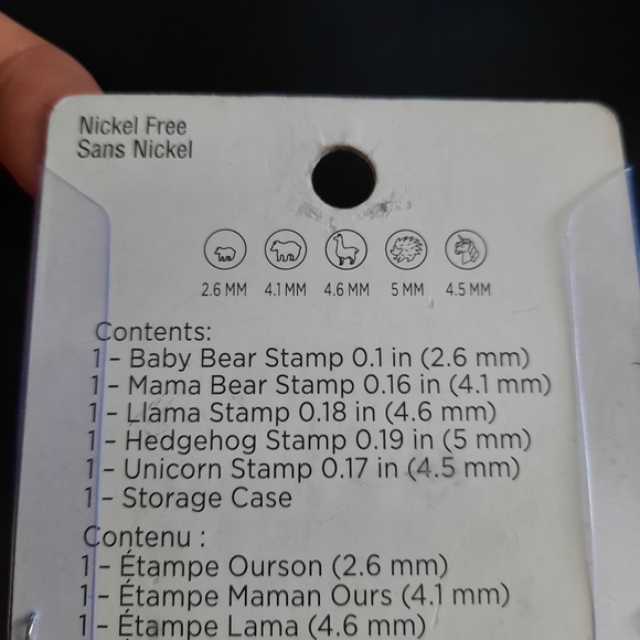 Metal Stamp Pack with Storage case - Picture 2 of 3